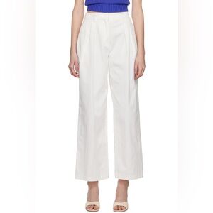 STAUD Off-White Luisa Trousers